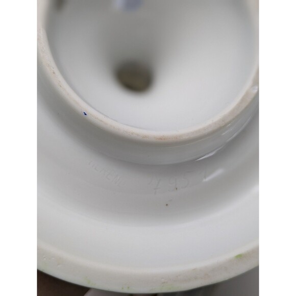 Herend Queen Victoria Green Border Double Candlesticks Set of 2 - Picture 14 of 16